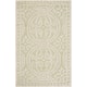 SAFAVIEH Handmade Cambridge Myrtis Moroccan Wool Rug - 2'6" x 4' - Light Green/Ivory