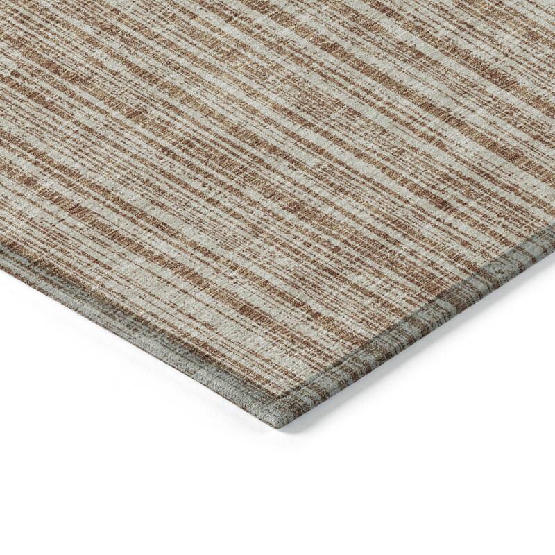 HomeRoots Striped Transitional Rectangle Outdoor Rug