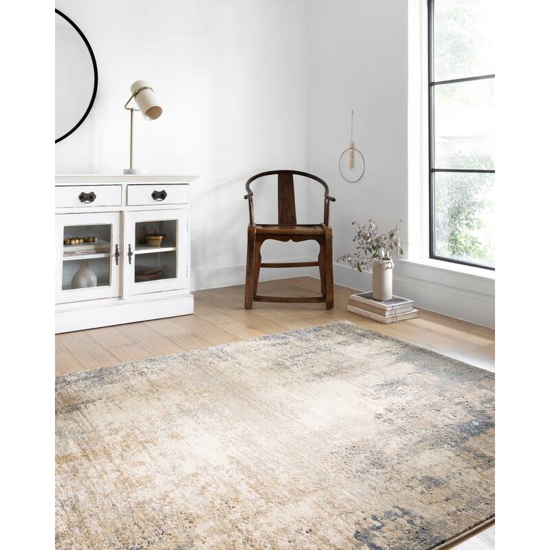 Alexander Home Josefina Distressed Abstract Contemporary Rug