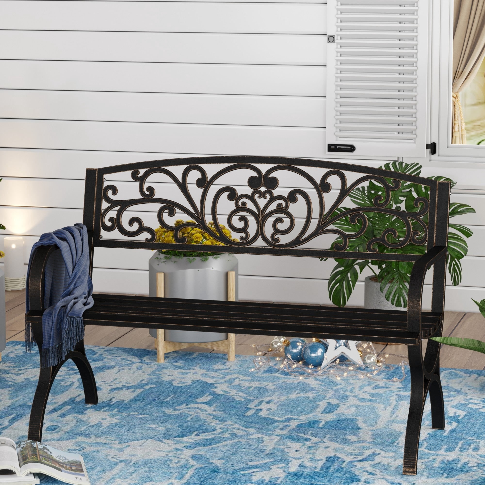 Metal garden on sale benches for sale