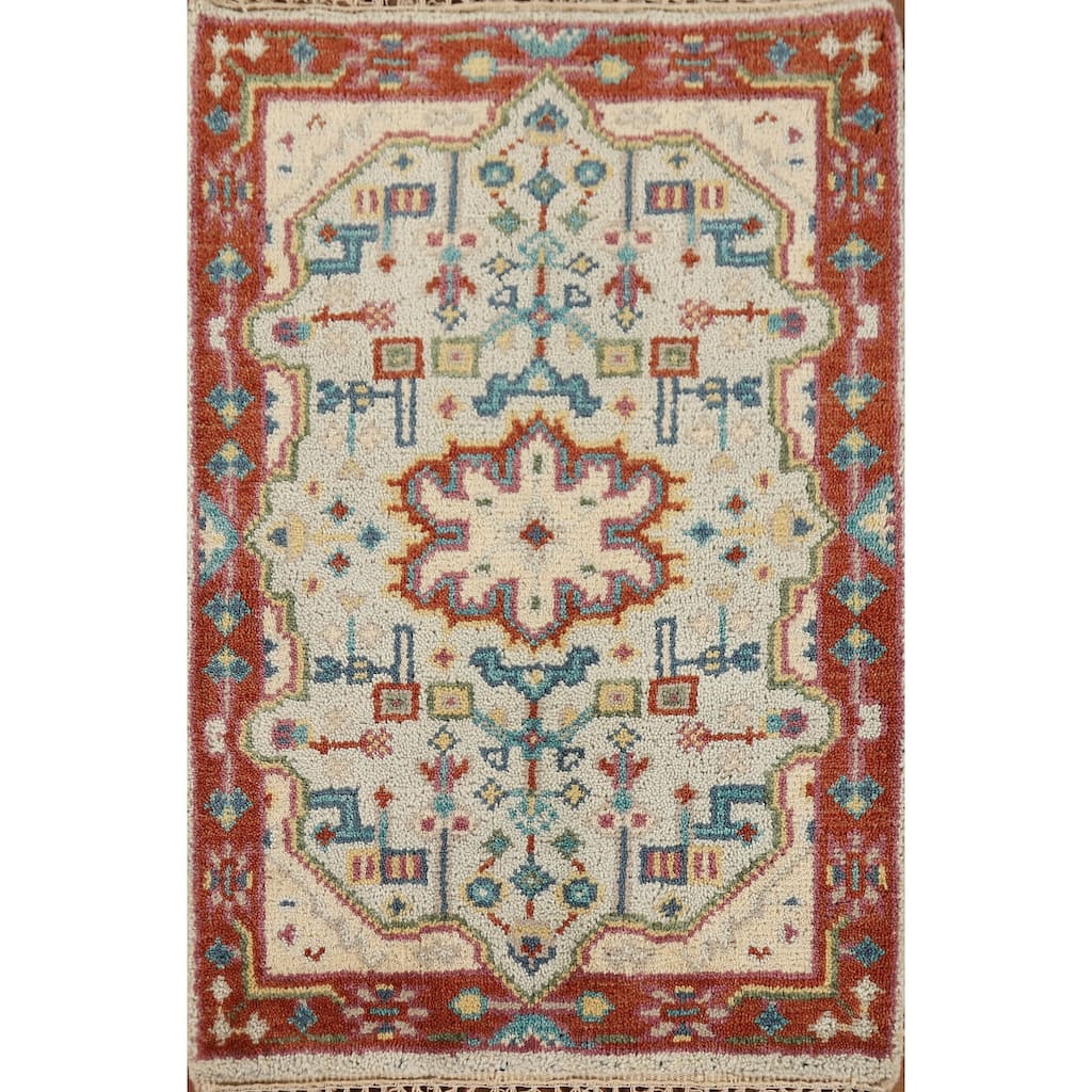 Kazak Indian Accent Rug Handmade Wool Carpet - 2'0" x 3'0"