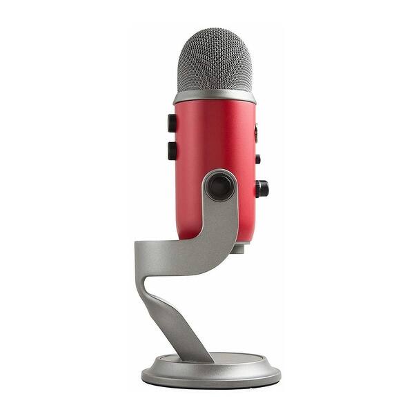 Shop Blue Yeti Usb Microphone Satin Red With Studio Headphones Bundle Overstock