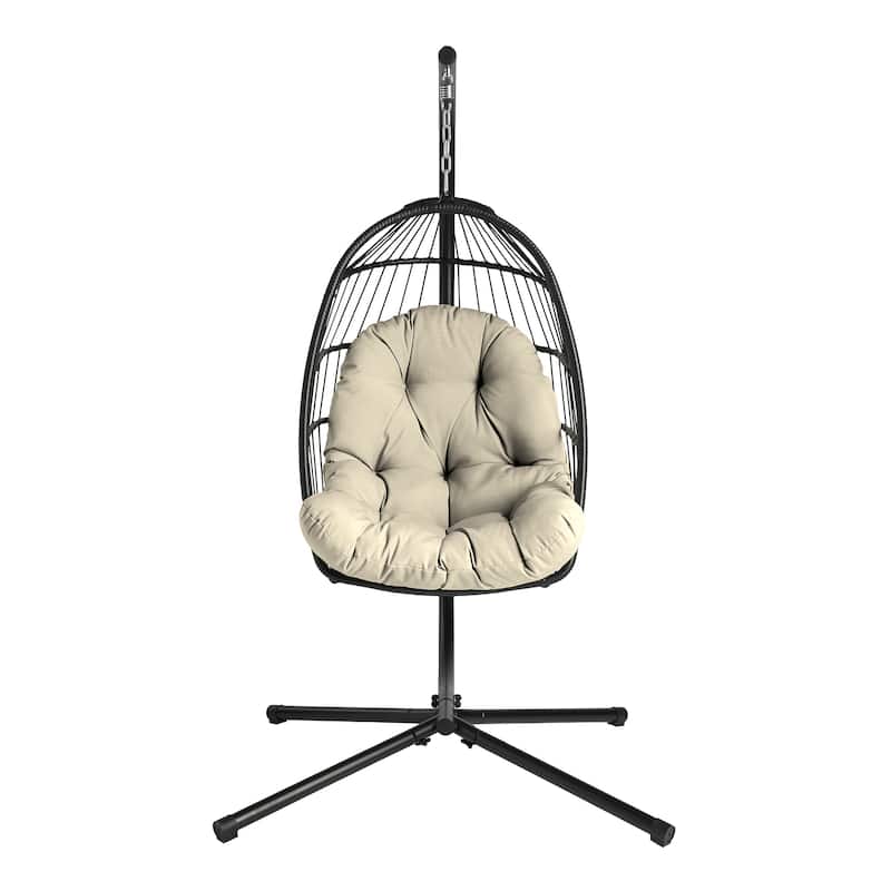 ARDEN Plush Indoor / Outdoor Egg Chair Cushion, 34 x 49 - Tan Leala