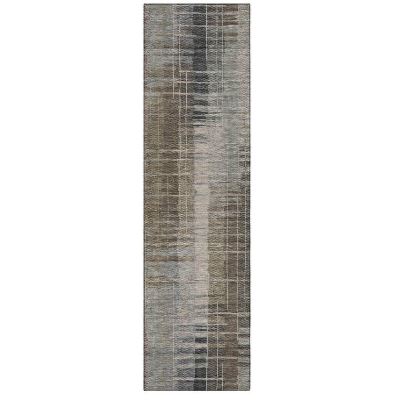 Machine Washable Indoor/ Outdoor Contemporary Aaron Chantille Rug