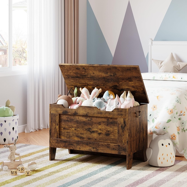 Storage Chest Wooden Toy Chest 30 Storage Bench with Safety Hinge Bed Bath Beyond 39941298