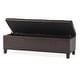preview thumbnail 15 of 40, Lucinda Faux Leather Storage Bench by Christopher Knight Home - 51.25" L x 17.50" W x 16.25" H