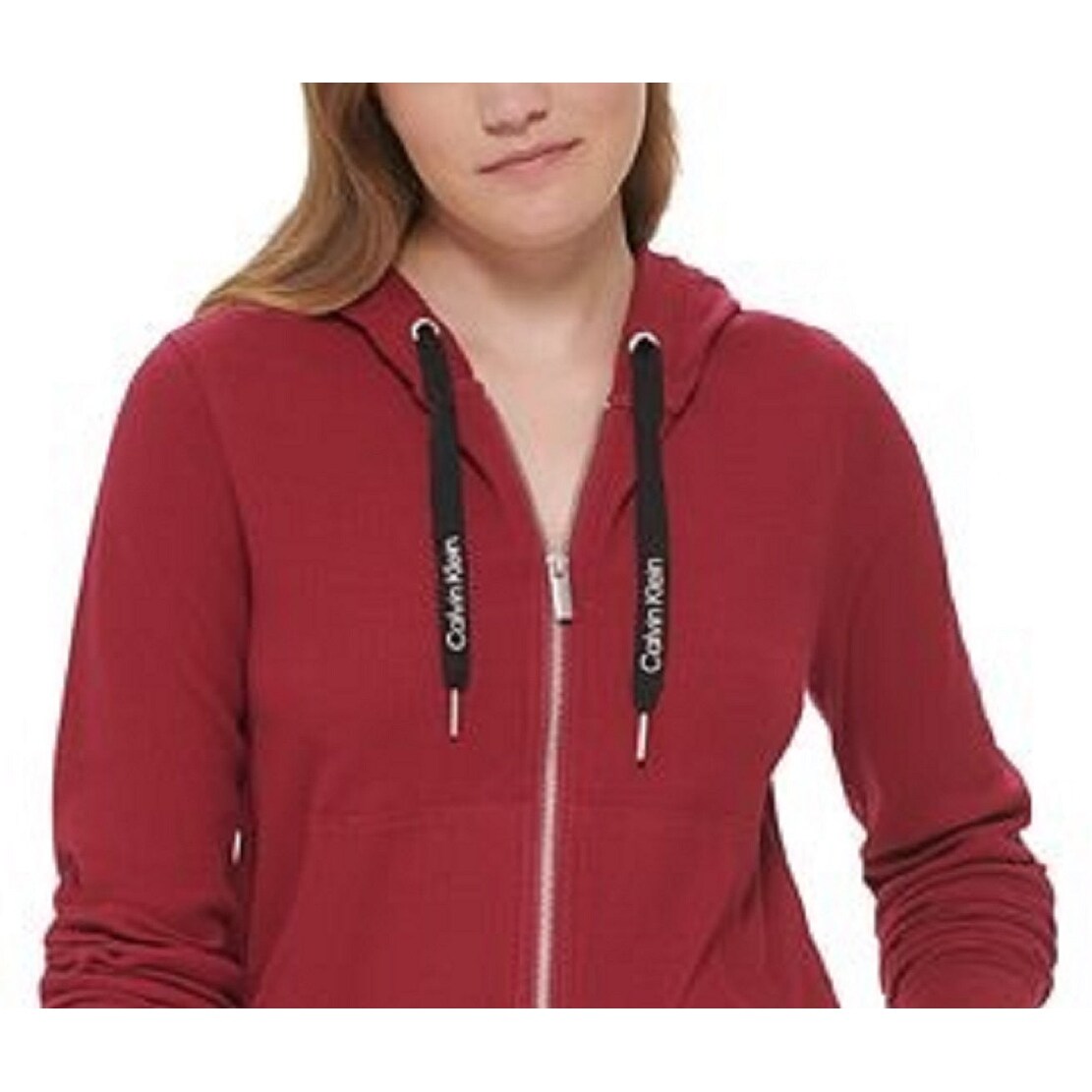 Calvin klein hoodie red discount
