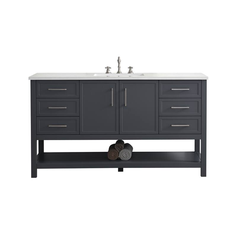 Sudio Design Arlo 60" Single Bathroom Vanity - 60" Single Sink