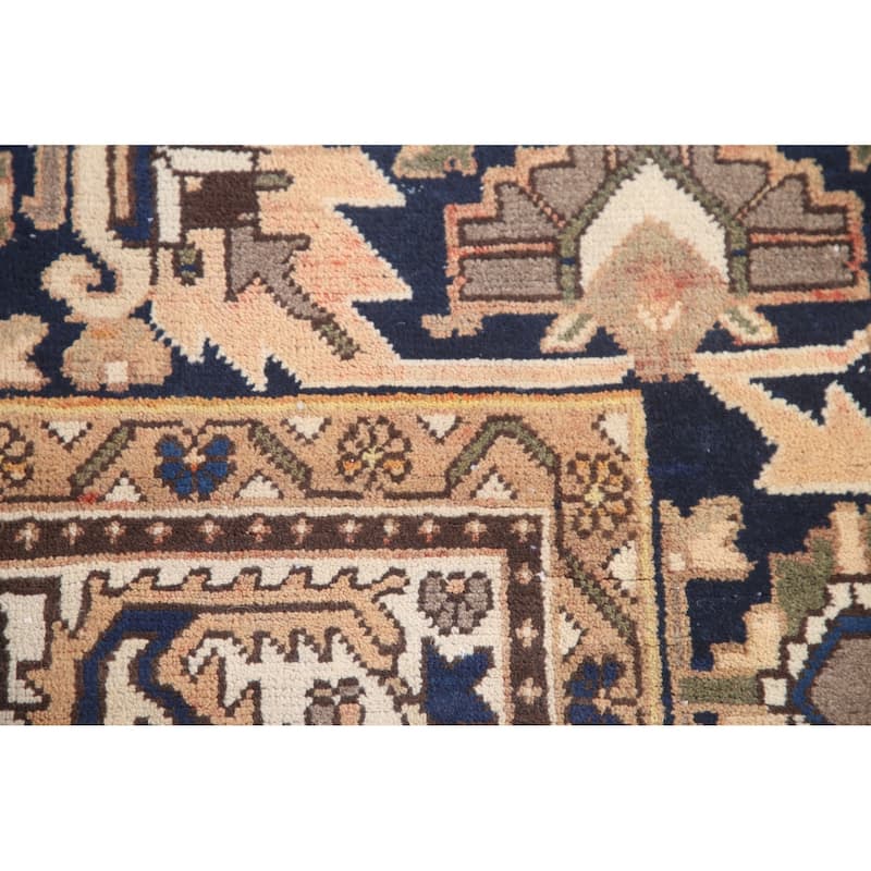 Garden Design Bakhtiari Persian Vintage Rug Hand-Knotted Wool Carpet - 6'10"x 10'2"