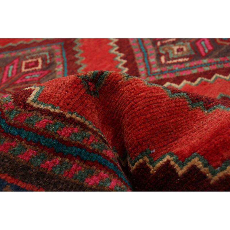 ECARPETGALLERY Hand-knotted Anadol Red Wool Rug - 3'2 x 10'7