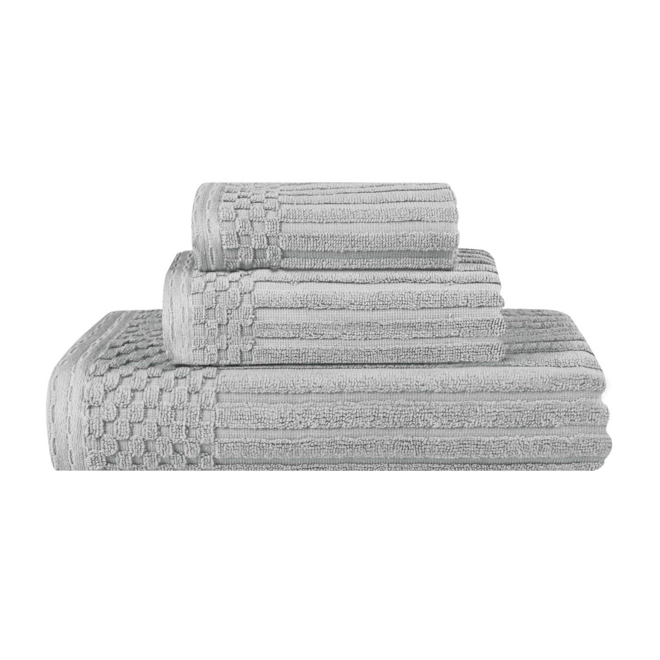 Superior Soho 3-Piece Ribbed Cotton Towel Set in Assorted Colors  -image