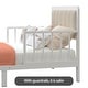 preview thumbnail 3 of 11, Gezen Toddler Bed Frame with Guardrails Safety Metal Upholstered Paltform Bed for Children Kids, White