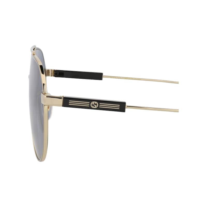 Gucci Aviator-Frame Metal Sunglasses