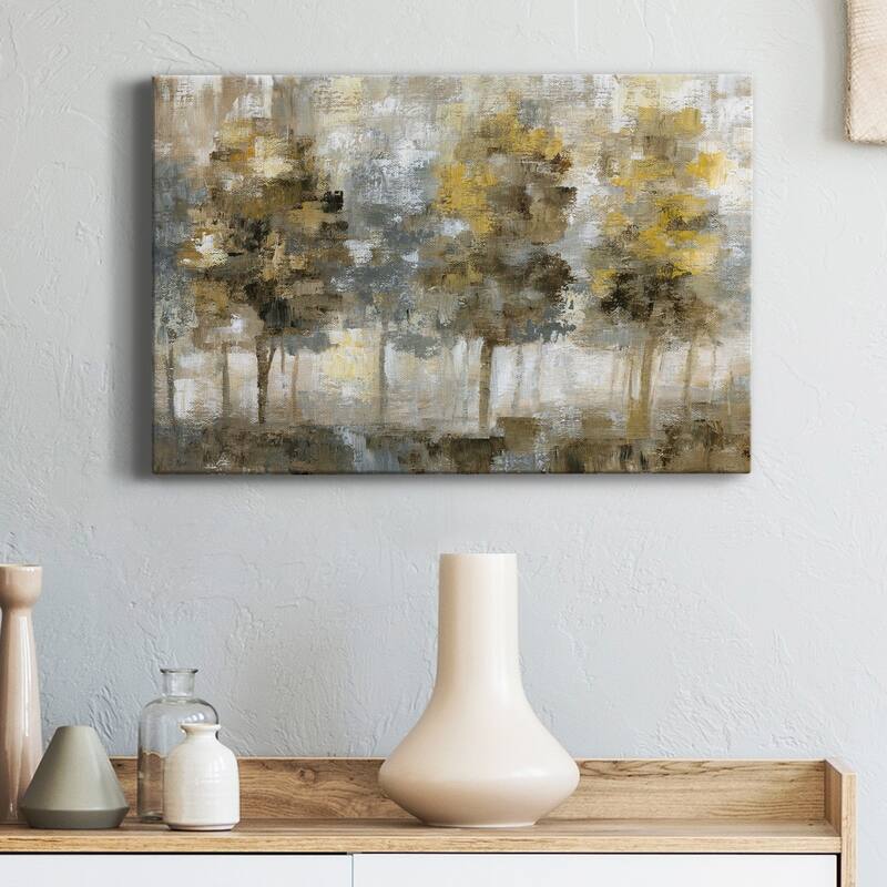 Linen Trees Premium Gallery Wrapped Canvas - Ready to Hang