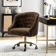preview thumbnail 92 of 109, Modern Velvet Tufted Office Chair with Gold Metal Base by HULALA HOME