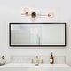 preview thumbnail 22 of 44, Bola Modern Gold 3-Light Chandelier Orb Glass Vanity Lights Wall Sconces