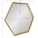 preview thumbnail 32 of 35, Kate and Laurel Calter Hexagon Framed Wall Mirror