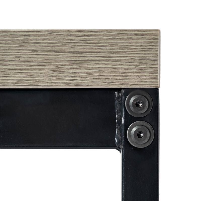 Modern Mid Century Kitchen Table, 47in Farmhouse Rectangular Walnut Dining Table for Dining Room,Apartment, Brown