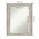 preview thumbnail 42 of 66, Beveled Bathroom Wall Mirror - Crackled Metallic Frame Outer Size: 23 x 29 in - Crackled Metallic