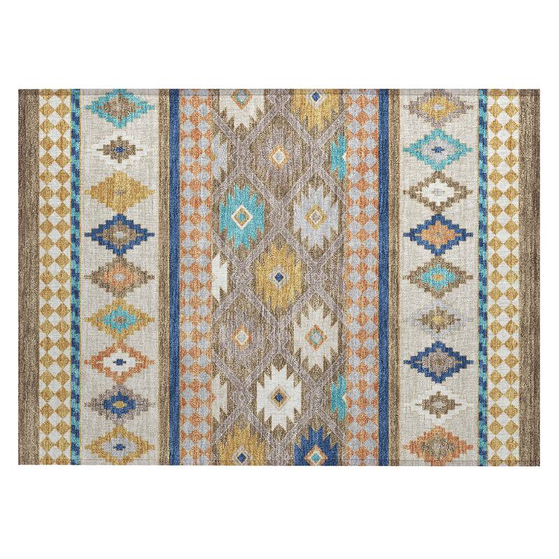 Machine Washable Indoor/ Outdoor Global Clemente Chantille Rug