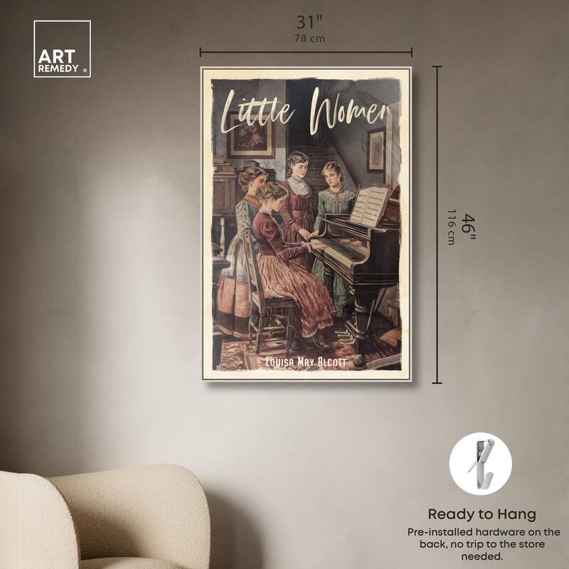 Little Women Canvas by Art Remedy