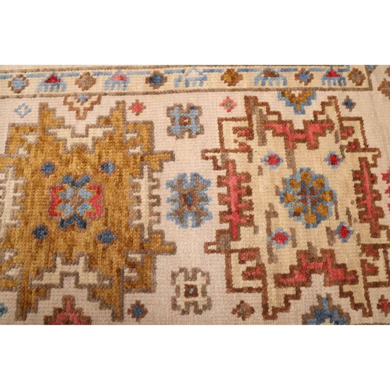 ECARPETGALLERY Hand-knotted Modern Oushak Cream Wool Rug - 5'3 x 8'1
