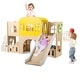 preview thumbnail 2 of 7, Wooden 7 in 1 Toddler Playset with Slide Climber Tunnel and Basketball Hoop for Kids Indoor and Outdoor Play Castle