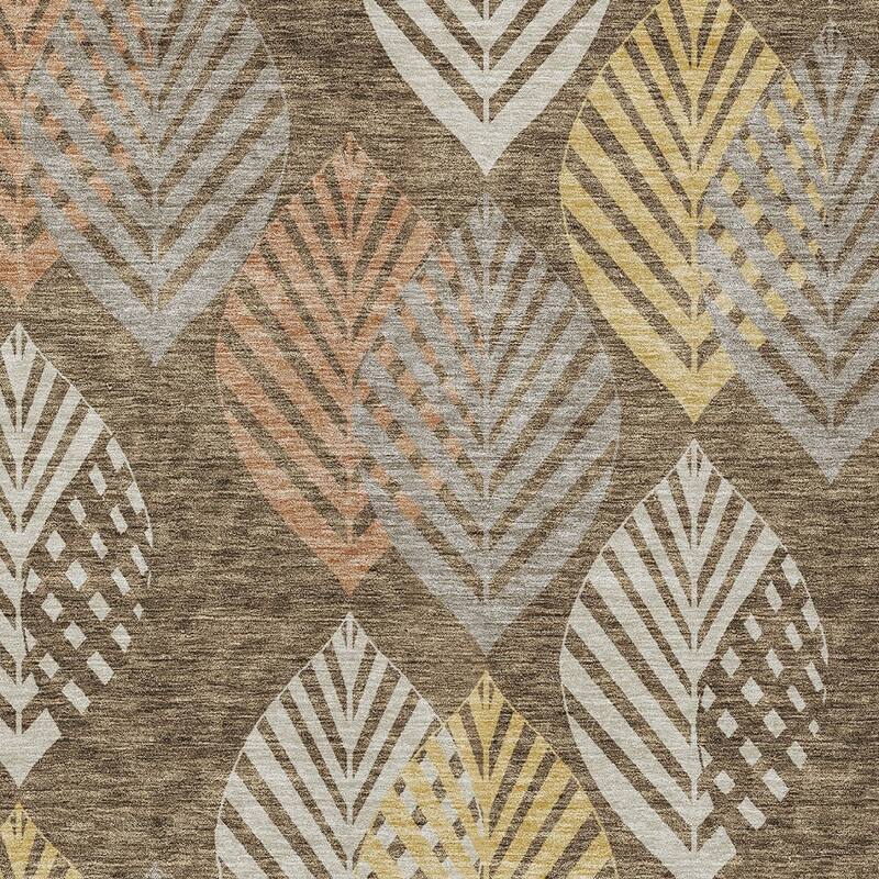 HomeRoots Floral Transitional Rectangle Outdoor Rug