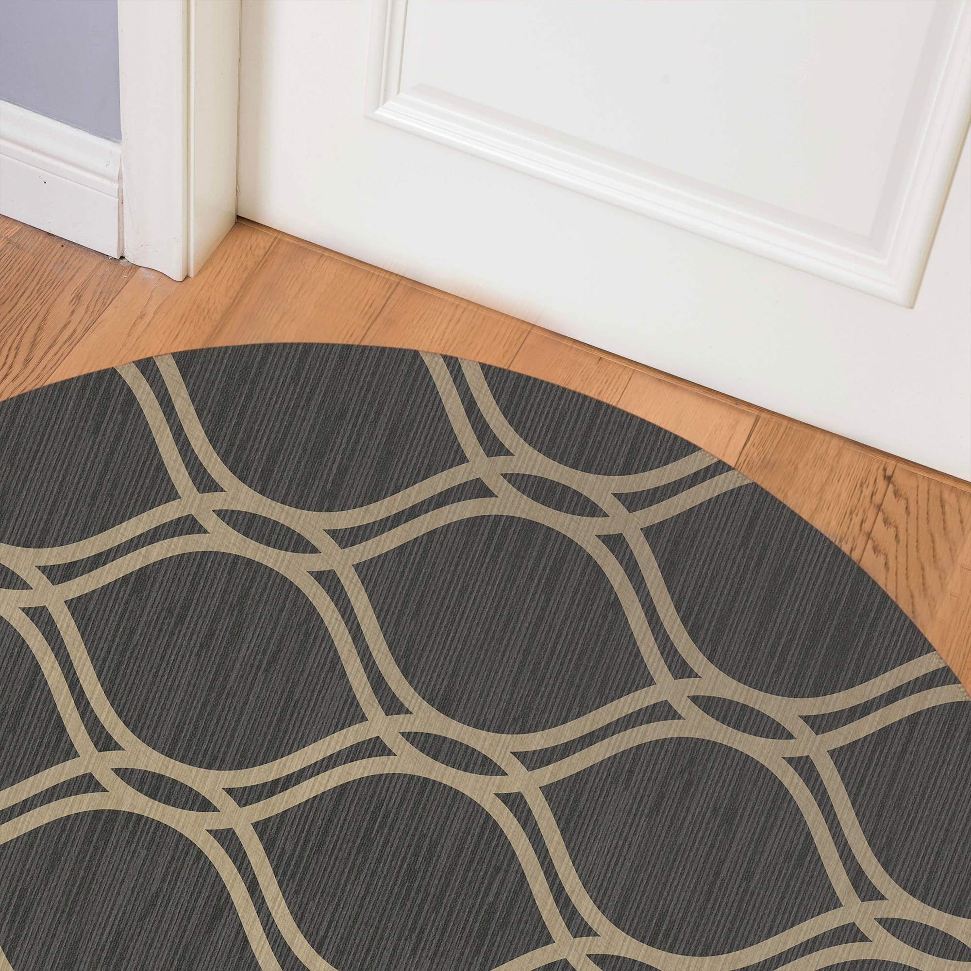 DOUBLE CHARCOAL & CHAMOIS Indoor Floor Mat By Kavka Designs - Bed Bath &  Beyond - 33458428