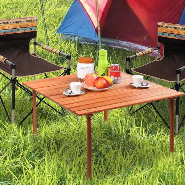 roll up camping table
