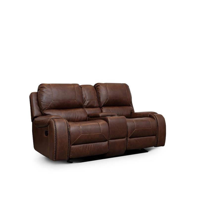 Demetra Brown Reclining Love Seat