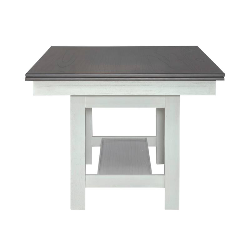 Brook Bay White Trestle Table Set with Chairs Optional- 5, 6, or 7 Pieces