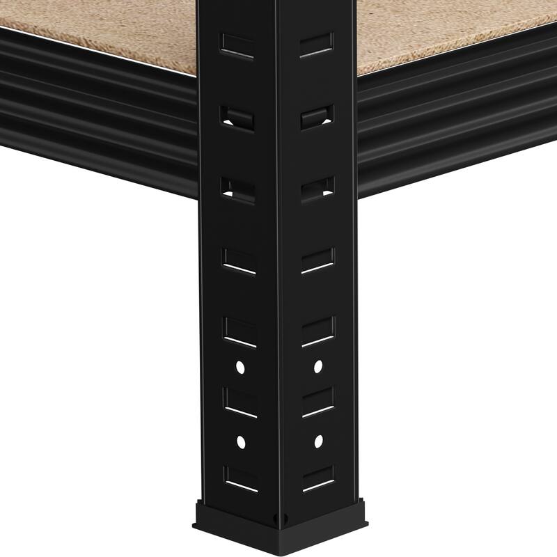 Yaheetech 71in 5-Tier Metal MDF Storage Rack, Adjustable Shelves, 386lb Capacity for Each Shelf