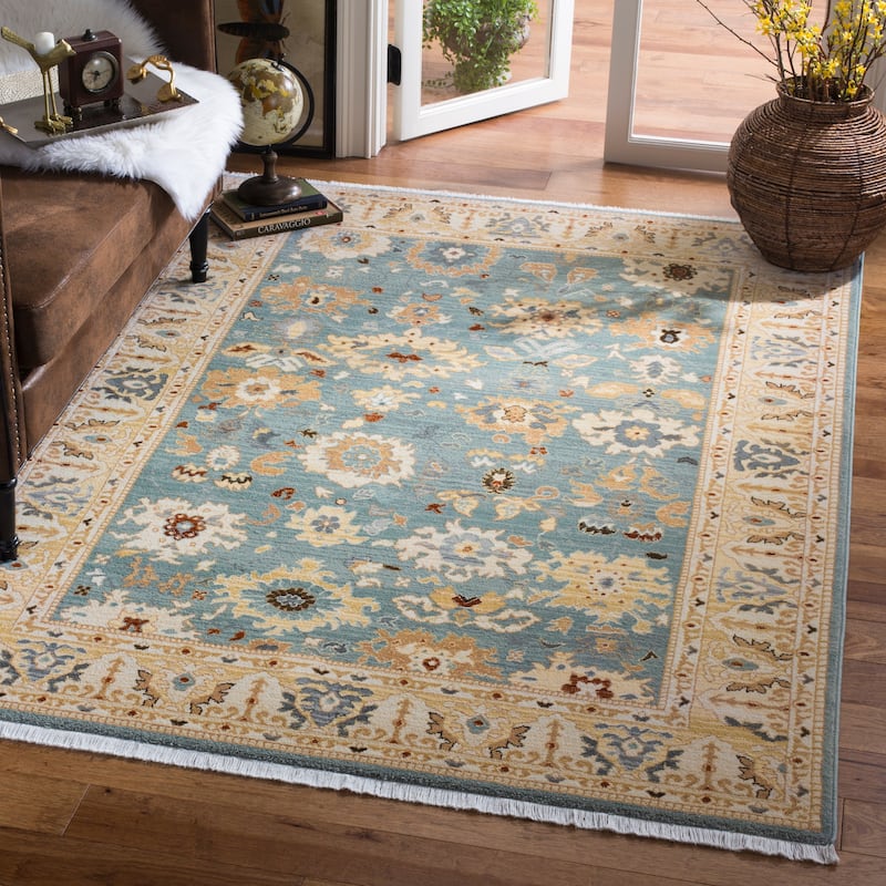 Lauren Ralph Lauren Marie Traditional Oriental Rug - 5'1" x 7'6" - Light Grey/Beige