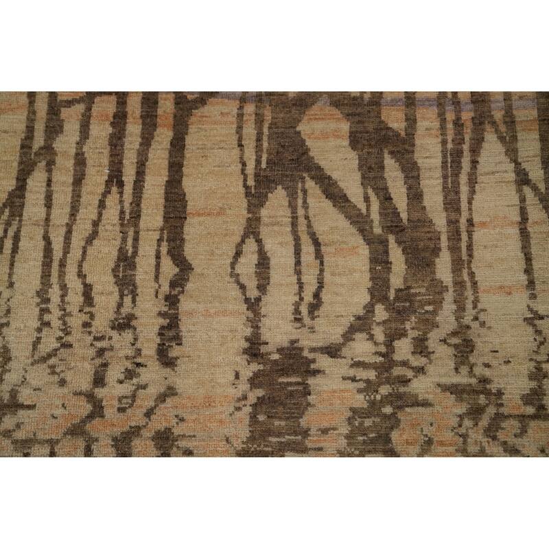 Hand Knotted Traditional Wool Multi-Colored Animal Pictorial Area Rug - 11' 10'' X 9' 0''