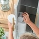 preview thumbnail 8 of 12, Teamson Kids Little Chef Charlotte Wooden Play Kitchen, Gray/Gold - 41.61" L x 11.81" W x 31.89" H