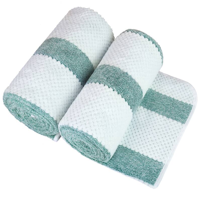 Waffle Stripe Bath Towels 30" x 60"