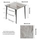 preview thumbnail 15 of 22, Modern Slate Kitchen Dining Table with Sintered Stone Top Metal Legs (Table Only) - 31.5x31.5x30 inch