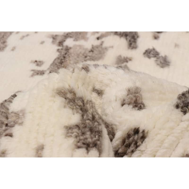 ECARPETGALLERY Hand-knotted Tangier Cream Wool Rug - 8'2 x 10'0
