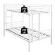 Metal Twin over Twin Bunk Bed with EVA Center Support Beam and Slat ...
