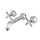 preview thumbnail 1 of 5, Metropolitan Two-Handle 3-Hole Wall Mount Bathroom Faucet Polished Chrome