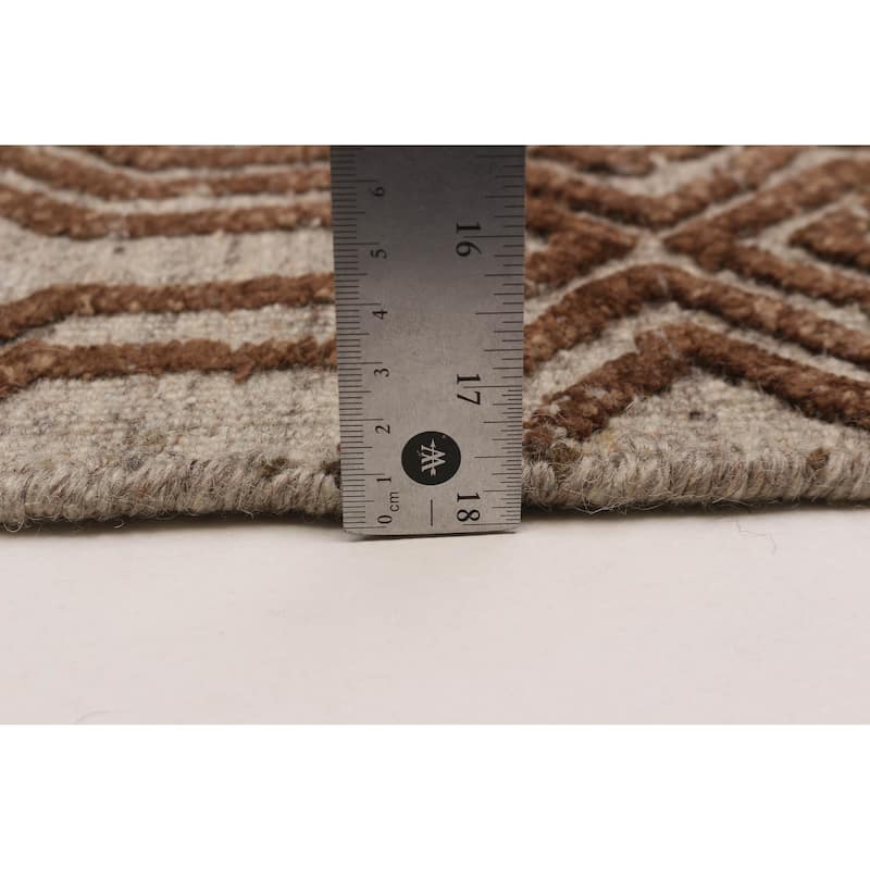ECARPETGALLERY Hand-knotted Tangier Copper Wool Rug - 5'2 x 7'10