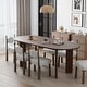 preview thumbnail 2 of 7, Solid Wood Oval Dining Table for 6-8 People Nordic style