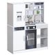 preview thumbnail 2 of 7, Qaba Play Kitchen, Kids Kitchen Playset, Pretend Play Toy Kitchen with Lights & Sounds, Running Water