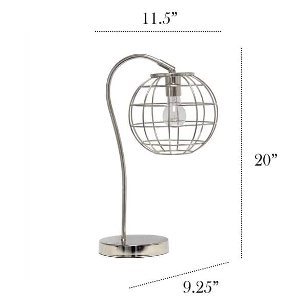 Lalia Home Arched Metal Globe Cage 1-light Table Lamp