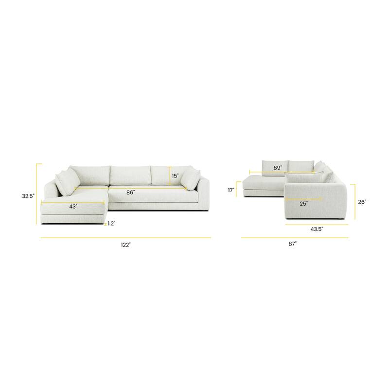 Poly and Bark Marcel Corner Sectional