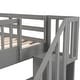 preview thumbnail 13 of 42, Multi-Functional Twin Over Twin Bunk Bed with 3 Drawers, Storage Stairs, Armrest and Full-Length Guardrails for Kids