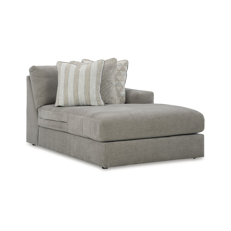 Signature Design by Ashley Avaliyah Gray 3-Piece Sectional with Chaise - 127" W x 68" D x 37" H