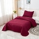 preview thumbnail 67 of 106, MarCielo 3 Piece Cotton Oversized Bedspread Quilt Set Tmonica