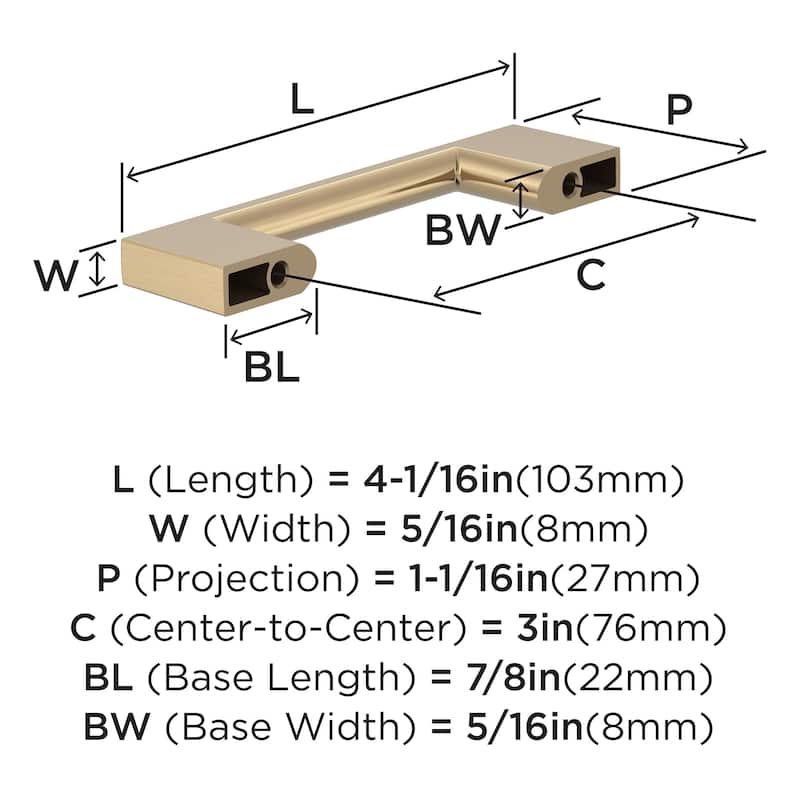 Amerock Cityscape Cabinet or Furniture Pull
